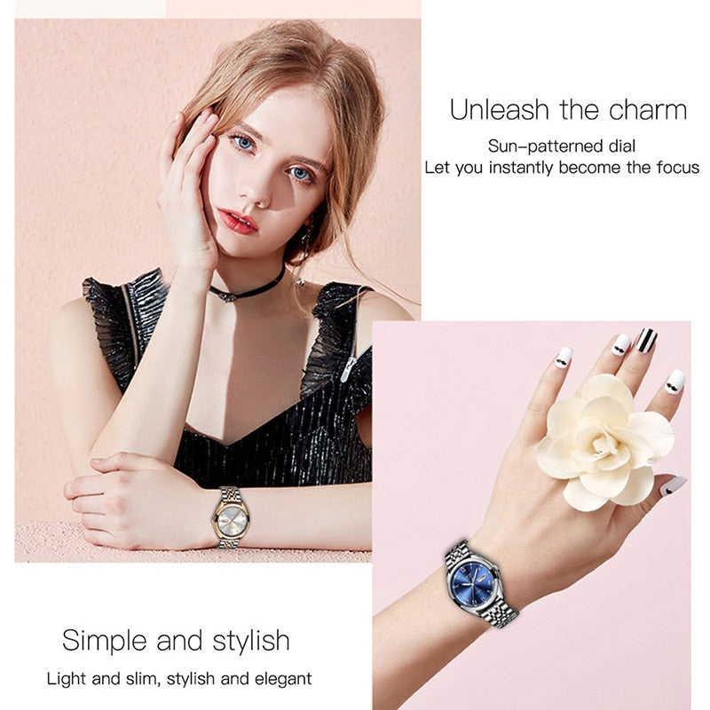 LIGE Rose Gold Business Quartz Women's Watch [FREE SHIPPING] - CALCUMART