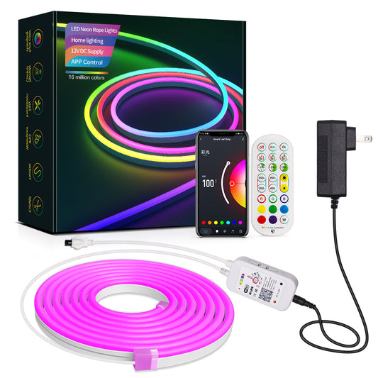 DuoCo Strip: 3M SoftGlow LED Neon Vibrant Seven-Color Illumination, Waterproof, and Low Voltage - CALCUMART