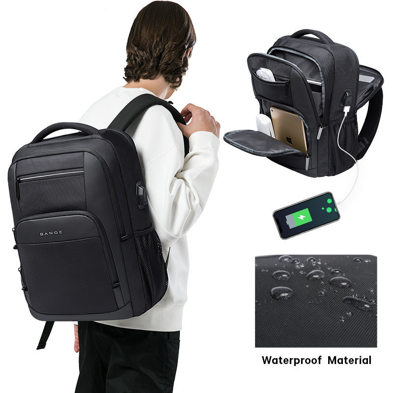 BANGE USB Backpack - Stylish and Functional for Students and Professionals - CALCUMART