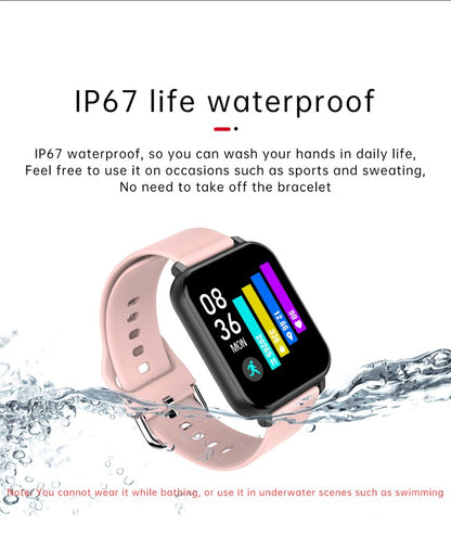 T82 Water-Resistant Smart Watch with Heart Rate Monitor and Fitness Tracker - CALCUMART