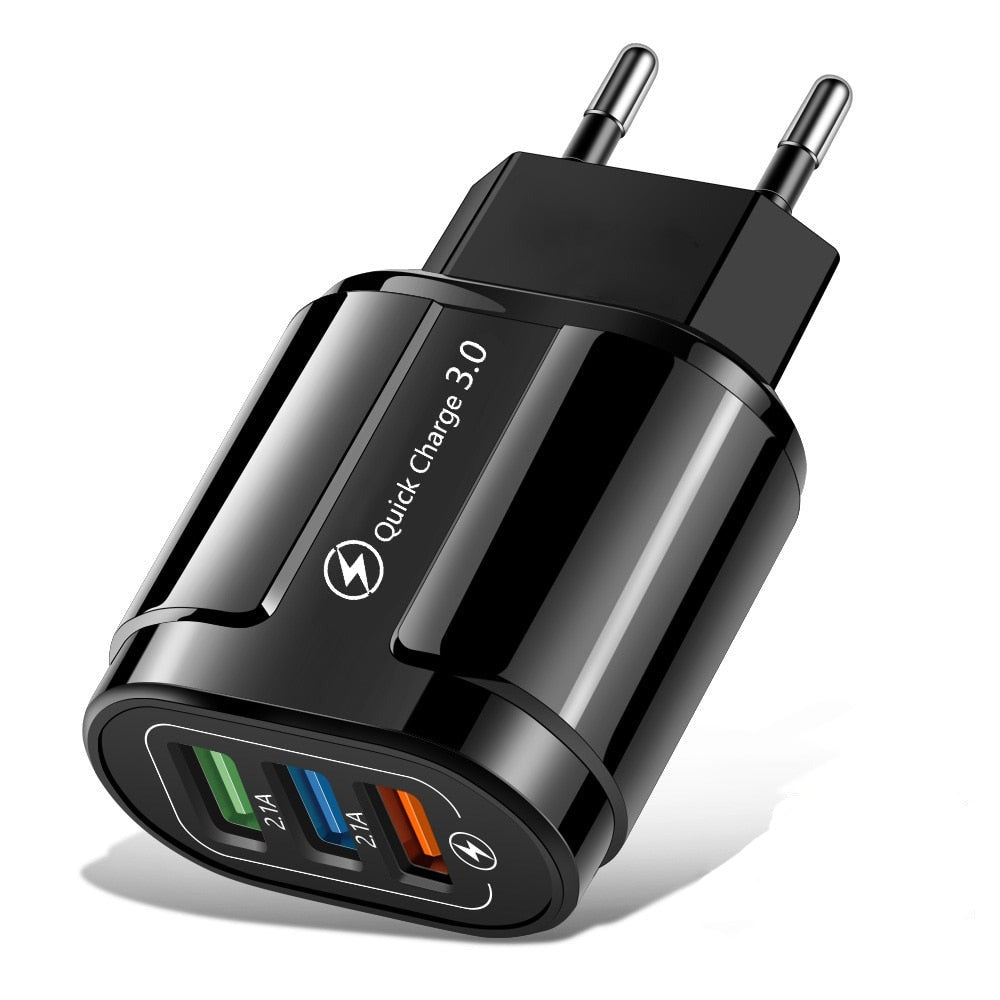 Universal USB Quick Charge 3.0/4.0 Wall Charger for Mobile Phones and Tablets (Compatible with iPhone, Samsung, etc.) - CALCUMART