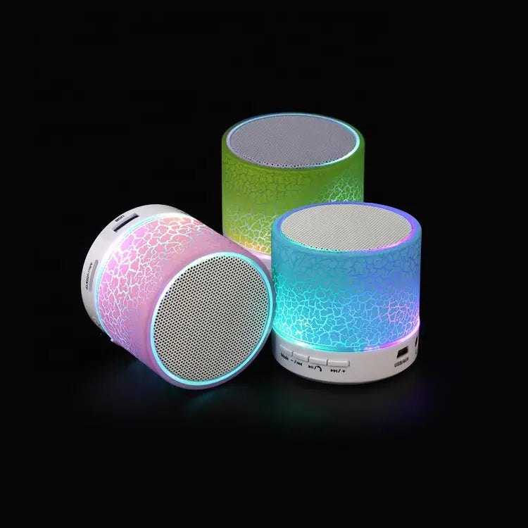 A9 Mini Bluetooth Wireless Speaker with LED Lights - CALCUMART