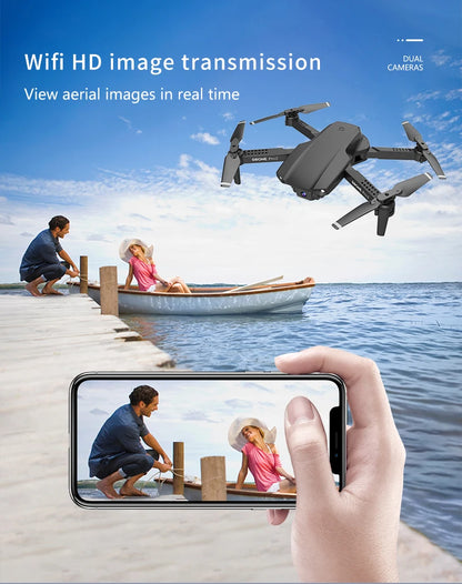 E99 PRO2 Aerial Explorer: Foldable Quad-Axis Drone for Long-Range Aerial Photography and Fixed-Height Precision Flight - CALCUMART