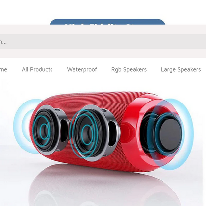 T&G Portable Wireless Bluetooth Speaker - 3D Stereo Sound System w/TF, AUX, & USB Inputs - CALCUMART