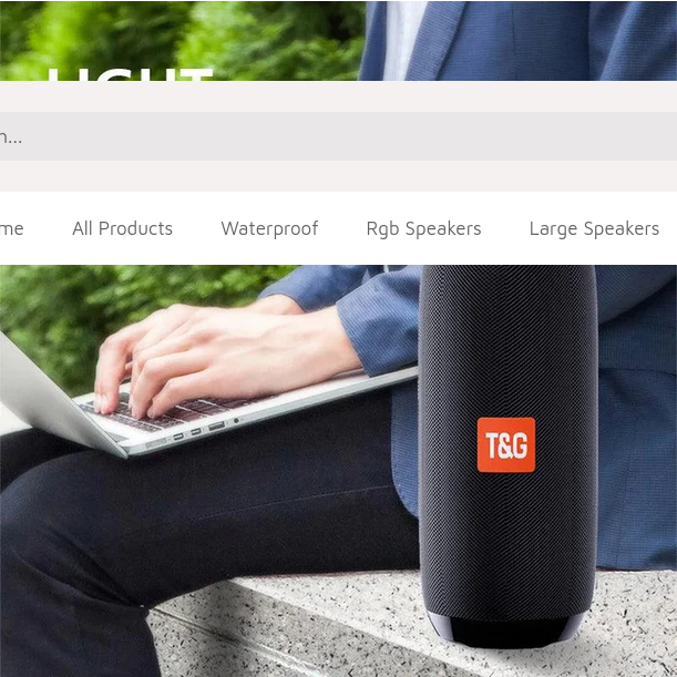 T&G Portable Wireless Bluetooth Speaker - 3D Stereo Sound System w/TF, AUX, & USB Inputs - CALCUMART