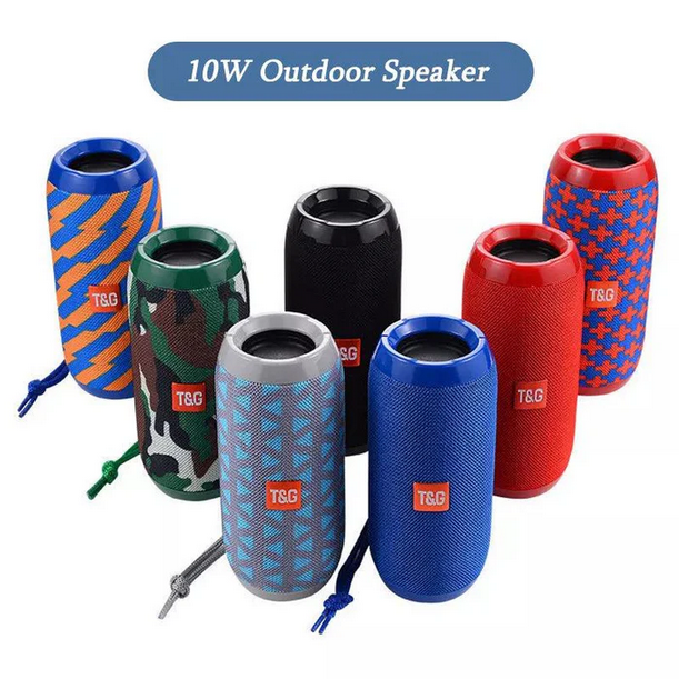 T&G Portable Wireless Bluetooth Speaker - 3D Stereo Sound System w/TF, AUX, & USB Inputs - CALCUMART