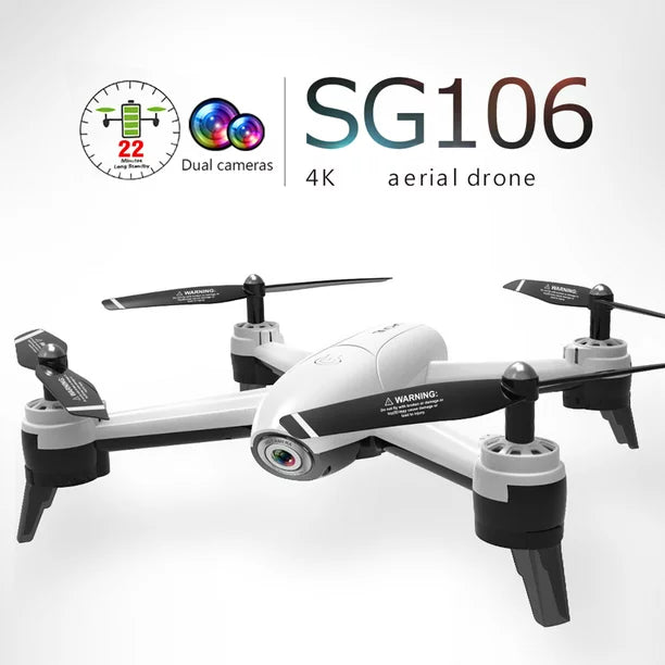 SG106 RC Drone - 1080P HD Dual Camera Optical Flow RC Quadcopter with Real-Time Aerial Video, GPS Positioning, and Ready-to-Fly (RTF) Technology - CALCUMART