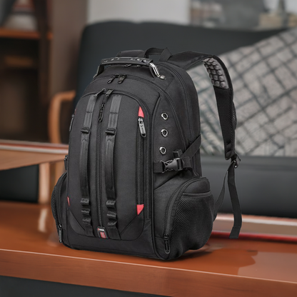 Bange Cliffwalker — Water-Resistant 17" Laptop Travel Backpack w/USB Charging Port - CALCUMART