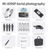 Domain RC Drone Photography UAV Profesional Quadrocopter E59 with 4K Camera Fixed-Height Folding Aerial Vehicle - CALCUMART
