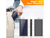Solar Charger Power Bank 26800mah, 2 USB Output Fast Phone Portable Charger Power Bank Cell Phone Solar Battery Bank Pack External Backup Pack for iPhone, Samsung Galaxy Android, iPad Tablet 