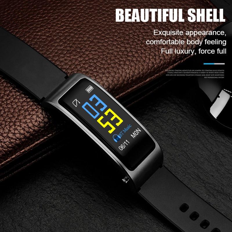 Y3 PLUS Smartwatch with Bluetooth Earbud, Wristband Health Monitoring, Sports Earphone, and Mic - CALCUMART
