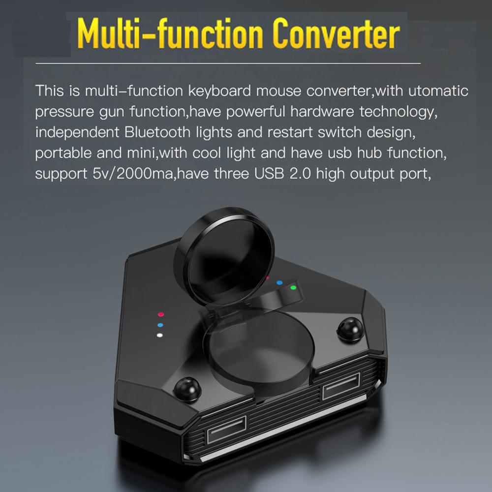 Bluetooth 5.0 Converter Hub for Mobile Gaming Keyboard and Mouse - CALCUMART