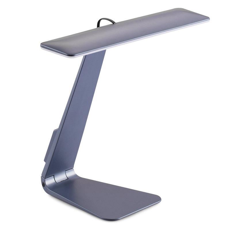 Foldable LED Desk Lamp with Eye-Protection and 3 Dimming Modes for Reading and Study, Rechargeable with Soft Night Light - CALCUMART