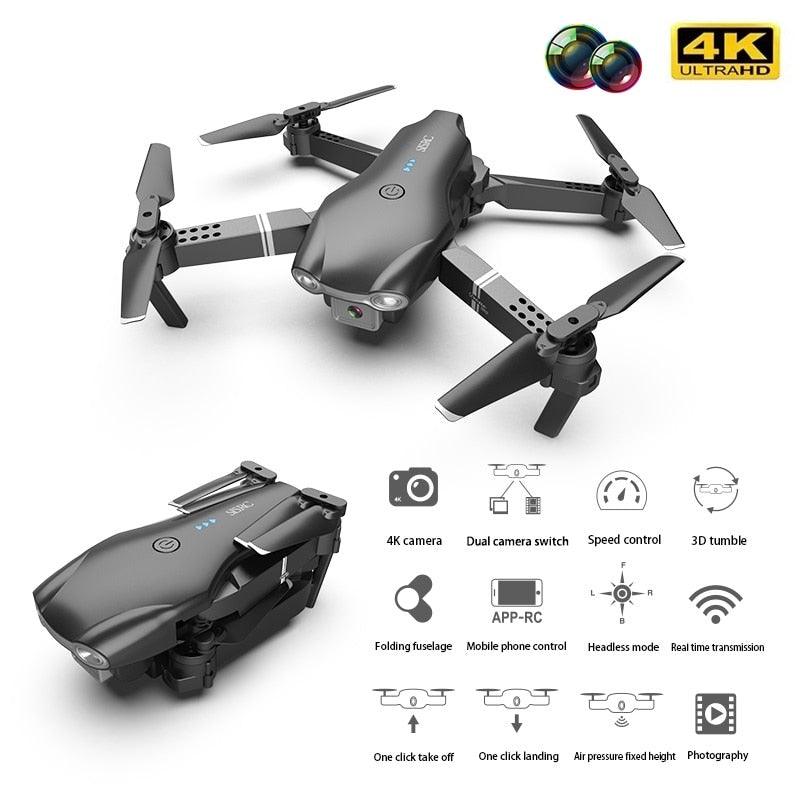 S602 Mini Drone Foldable Aircraft 4K HD WIFI Camera Photography FPV Professional Real-time Transmission Remote Control - CALCUMART