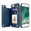 RetroCard: Multi-Card Holder PU Leather Case for iPhone - CALCUMART