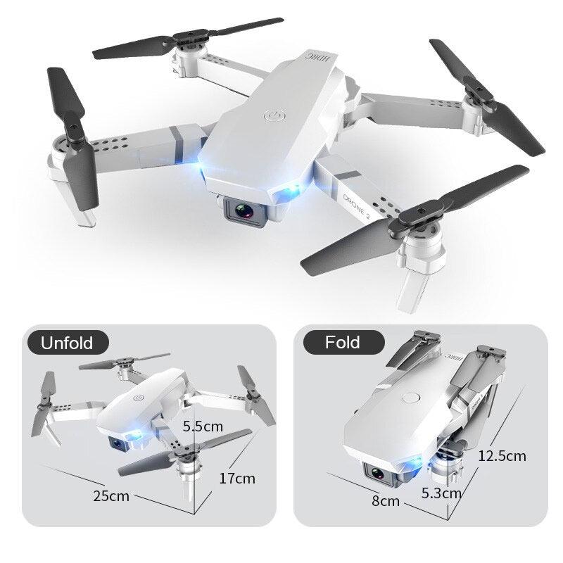 Domain RC Drone Photography UAV Profesional Quadrocopter E59 with 4K Camera Fixed-Height Folding Aerial Vehicle - CALCUMART