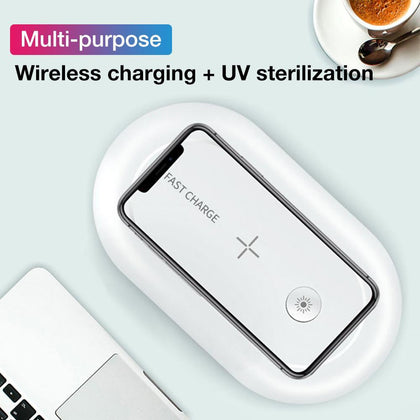 UV Light Mobile Phone Sterilizer and Wirless Charger - CALCUMART