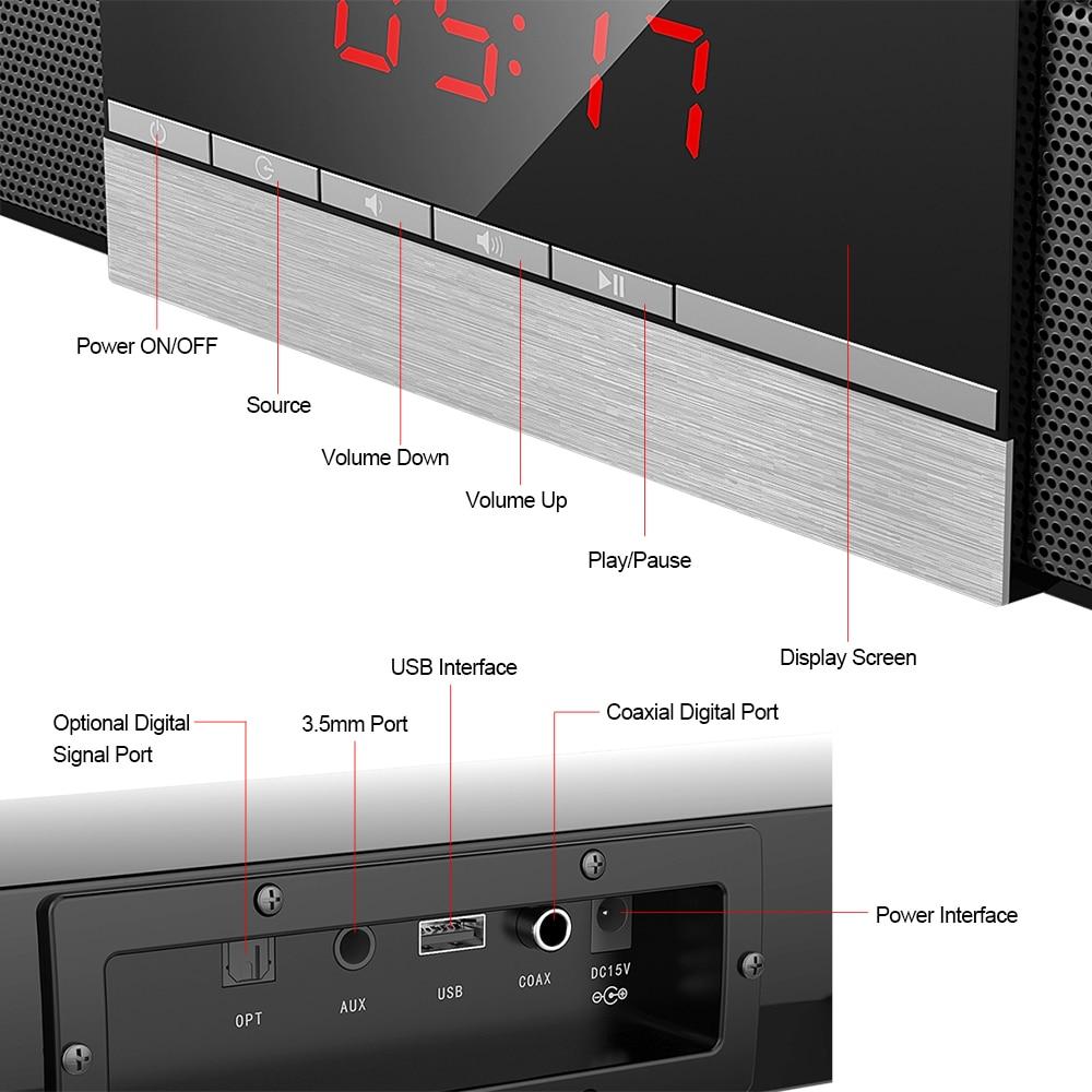 SR100 Plus Bluetooth TV Soundbar - CALCUMART