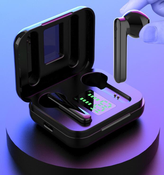 TWS J4 Wireless Earbuds Bluetooth 5.0 Earphone Sport Stereo Bass Wireless Earbuds LED Display HD Music Headset with Charging Box - CALCUMART