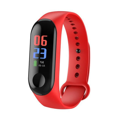 M3 Plus - Smart Fitness Gender-Neutral Bracelet with Color IPS Screen, IP68 Waterproof Rating, Blood Pressure and Oxygen Level Monitoring, Activity Tracker - CALCUMART