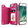RetroCard: Multi-Card Holder PU Leather Case for iPhone - CALCUMART