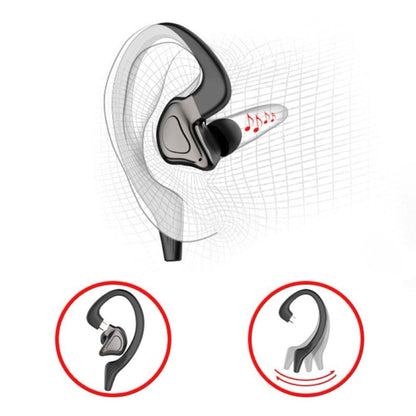 TWS VV2 Bluetooth Earphones With Microphones Sport Ear-Hook LED Display Wireless Headphones HiFi Stereo Earbuds Waterproof Headsets - CALCUMART