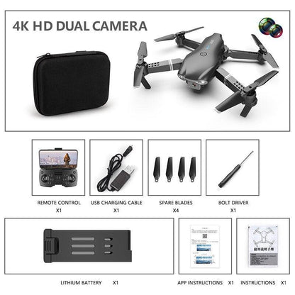 S602 Mini Drone Foldable Aircraft 4K HD WIFI Camera Photography FPV Professional Real-time Transmission Remote Control - CALCUMART
