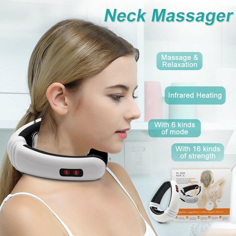 Electric Pulse Back and Neck Massager - CALCUMART