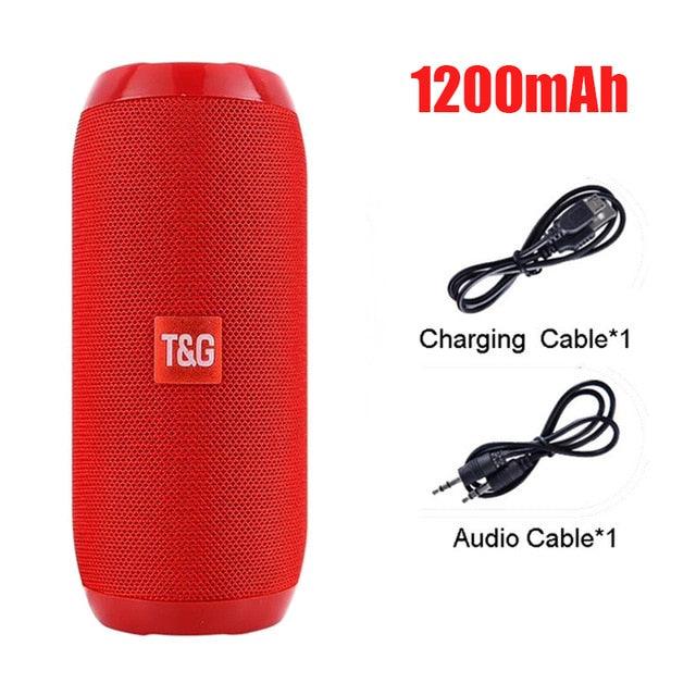 T&G Portable Wireless Bluetooth Speaker - 3D Stereo Sound System with TF, AUX, and USB Inputs - CALCUMART