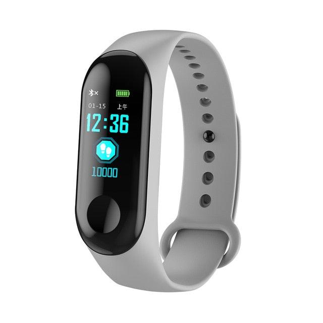 M3 Plus - Smart Fitness Gender-Neutral Bracelet with Color IPS Screen, IP68 Waterproof Rating, Blood Pressure and Oxygen Level Monitoring, Activity Tracker - CALCUMART