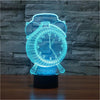 3D LED Visual Alarm Clock with 7 Color Gradients and Touch Button for Kids - CALCUMART