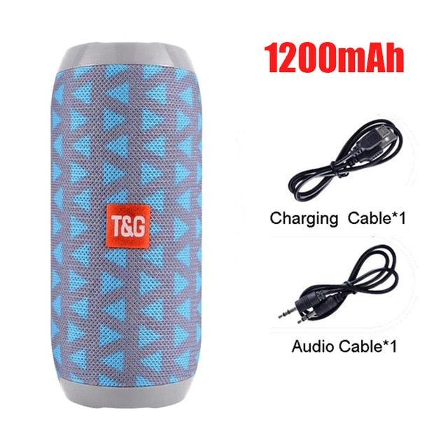 T&G Portable Wireless Bluetooth Speaker - 3D Stereo Sound System with TF, AUX, and USB Inputs - CALCUMART