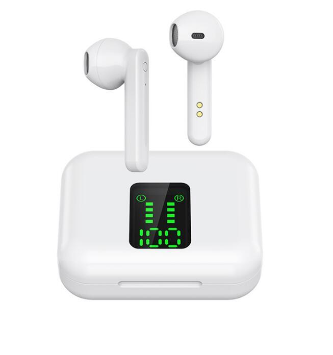 TWS J4 Wireless Earbuds Bluetooth 5.0 Earphone Sport Stereo Bass Wireless Earbuds LED Display HD Music Headset with Charging Box - CALCUMART