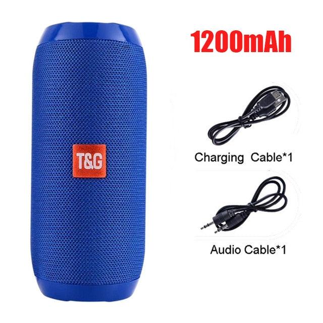 T&G Portable Wireless Bluetooth Speaker - 3D Stereo Sound System with TF, AUX, and USB Inputs - CALCUMART