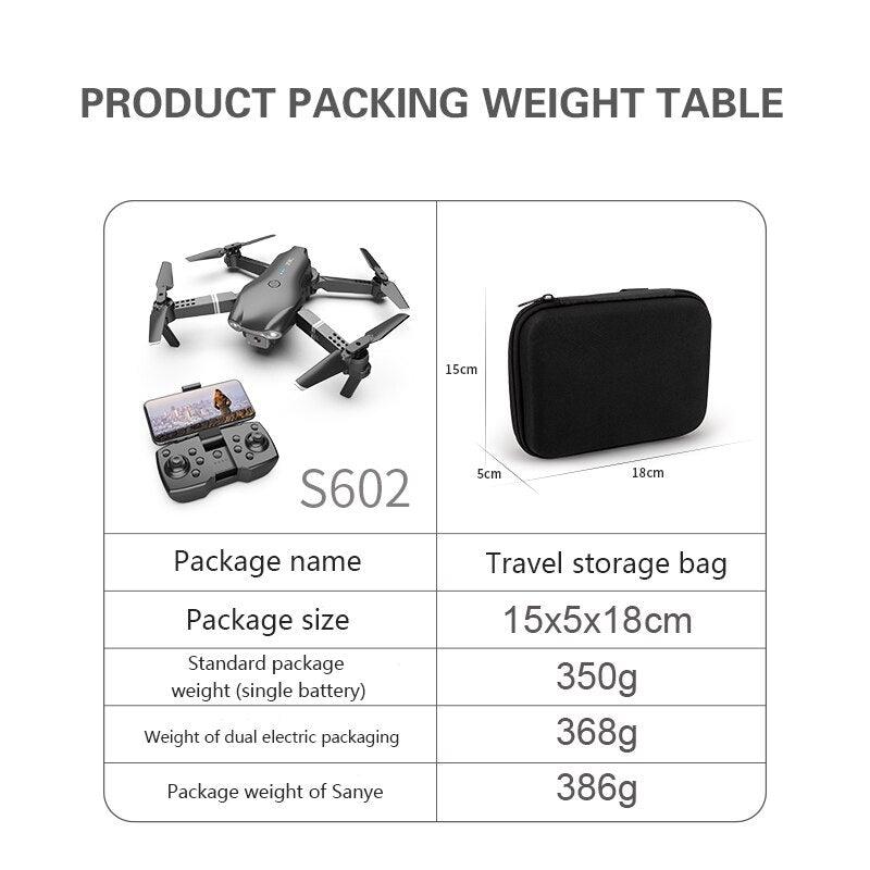 S602 Mini Drone Foldable Aircraft 4K HD WIFI Camera Photography FPV Professional Real-time Transmission Remote Control - CALCUMART