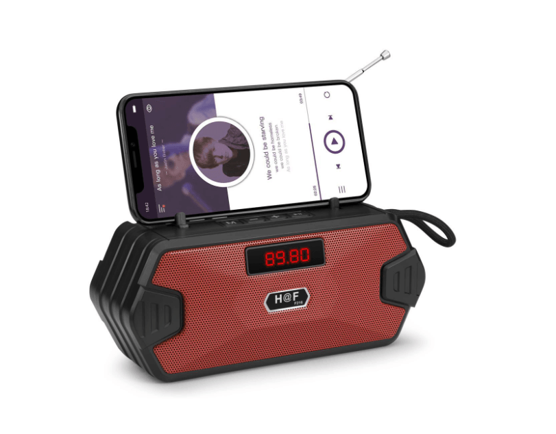 Portable Bluetooth Speaker with Wireless Bass, FM Radio, AUX, TF MP3, and Subwoofer - CALCUMART