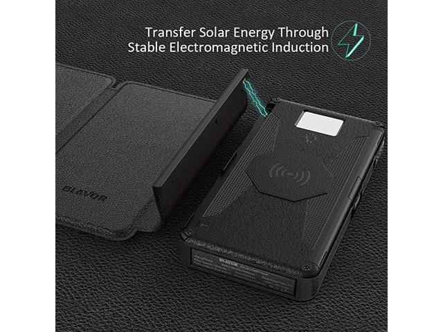 Detachable 5-Panel Solar Charger - 20000mAh Portable Power Bank with Qi Wireless Charger, Dual Output, Type C Input, Flashlight, and Compass [FREE SHIPPING] - CALCUMART