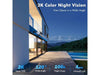 Zumimall SolarGuard 2K Wireless Outdoor Surveillance Camera: The ultimate upgrade in security. Featuring 3MP resolution, WiFi connectivity, color night vision, 2-way talk, PIR motion detectio