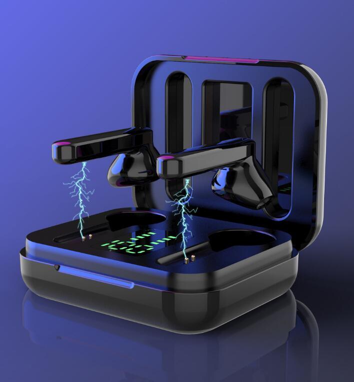 TWS J4 Wireless Earbuds Bluetooth 5.0 Earphone Sport Stereo Bass Wireless Earbuds LED Display HD Music Headset with Charging Box - CALCUMART
