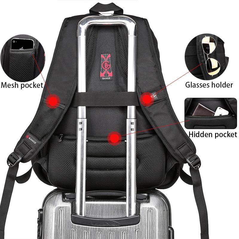 Bange Dyno Water Resistant Laptop Travel Backpack with USB Charging Port [FREE SHIPPING] - CALCUMART