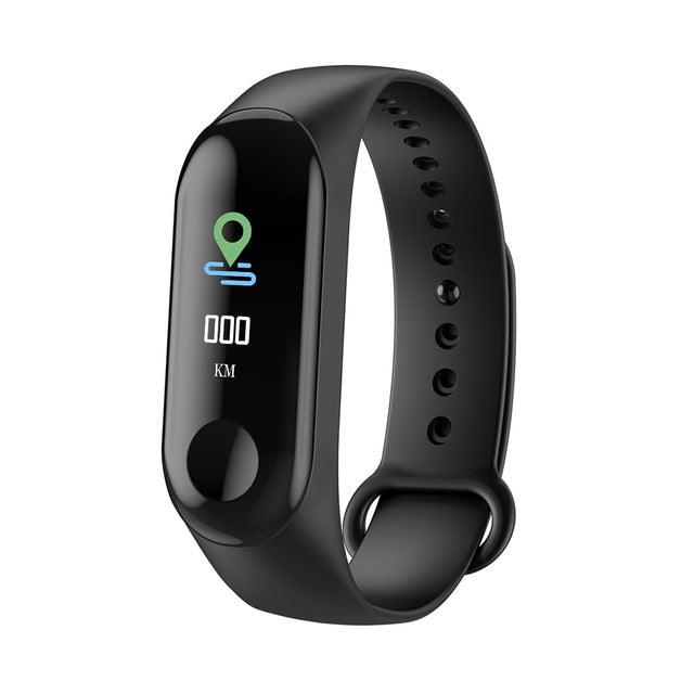 M3 Plus - Smart Fitness Gender-Neutral Bracelet with Color IPS Screen, IP68 Waterproof Rating, Blood Pressure and Oxygen Level Monitoring, Activity Tracker - CALCUMART