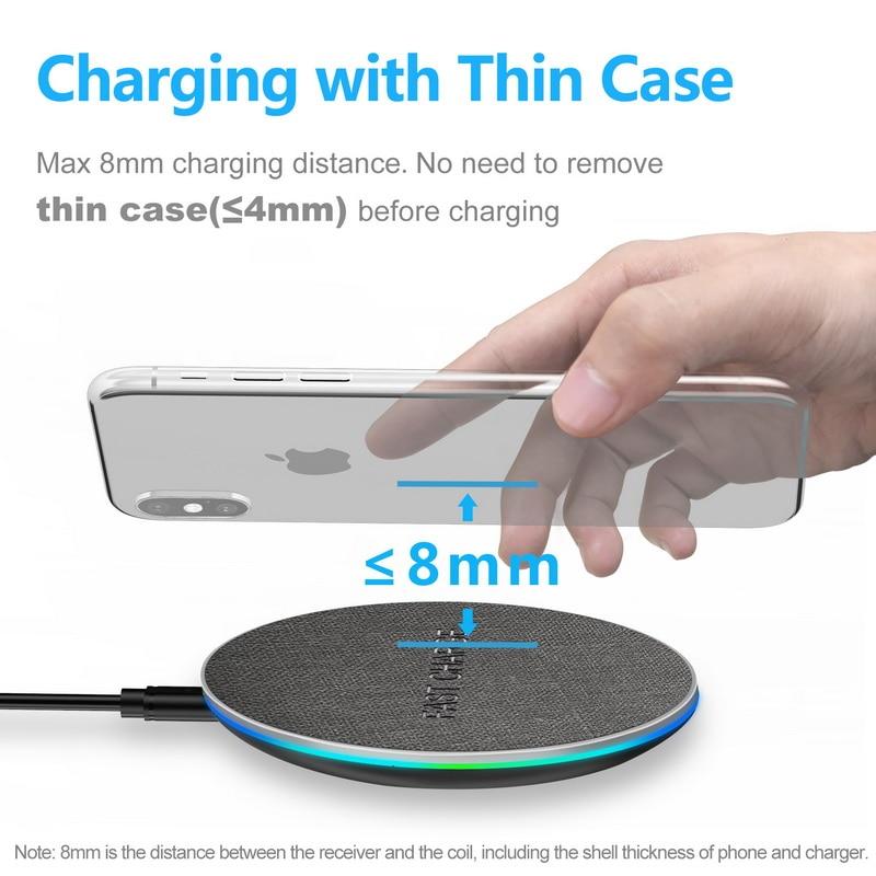 10W Qi Fast Wireless Charger for Mobile Devices - CALCUMART