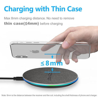 10W Qi Fast Wireless Charger for Mobile Devices - CALCUMART