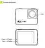 H10 EIS Anti-shake Action Camera Ultra HD 4K / 60fps WiFi 2.0