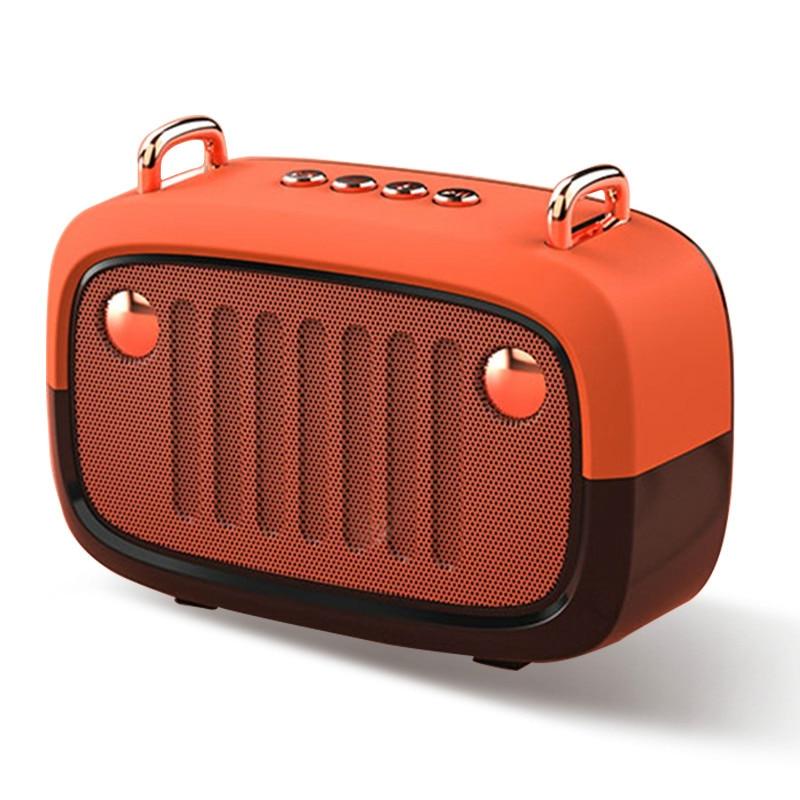 Vintage Portable Bluetooth V5.0 Speaker with Long Work Time and Subwoofer Support for TF Card, U Disk, and FM - CALCUMART