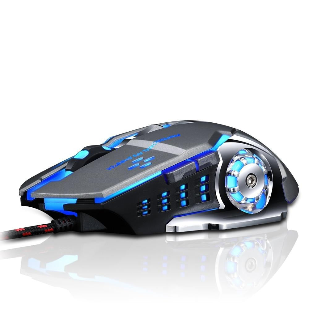 T-WOLF Pro Gaming Wired Mouse: Ergonomic Design, 6 Keys, Adjustable DPI, Custom Macro Settings - CALCUMART