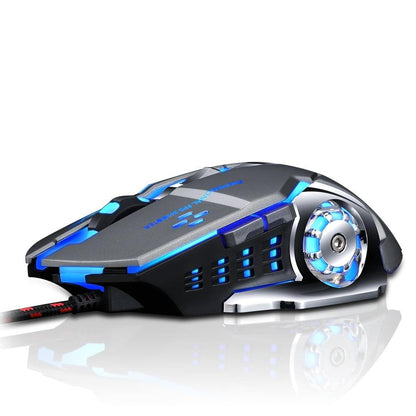 T-WOLF Pro Gaming Wired Mouse: Ergonomic Design, 6 Keys, Adjustable DPI, Custom Macro Settings - CALCUMART