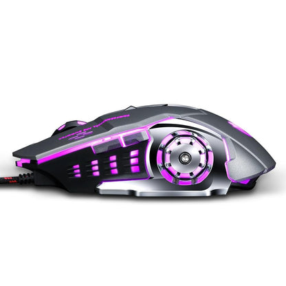 T-WOLF Pro Gaming Wired Mouse: Ergonomic Design, 6 Keys, Adjustable DPI, Custom Macro Settings - CALCUMART